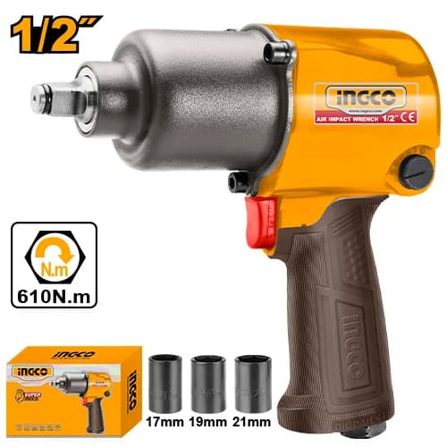 PISTOLA DE IMPACTO NEUMATICA 1/2" INGCO