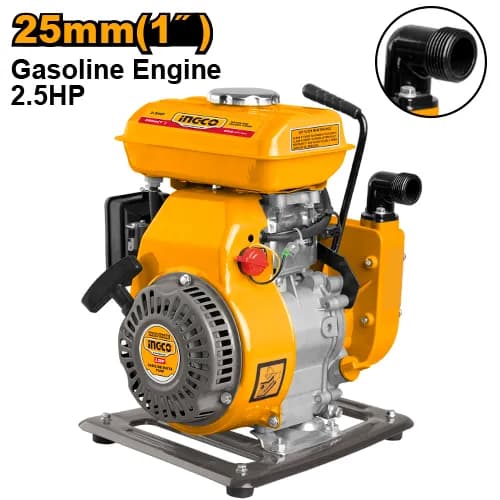BOMBA DE AGUA A GASOLINA 2.5HP 1" 100L/MIN INGCO