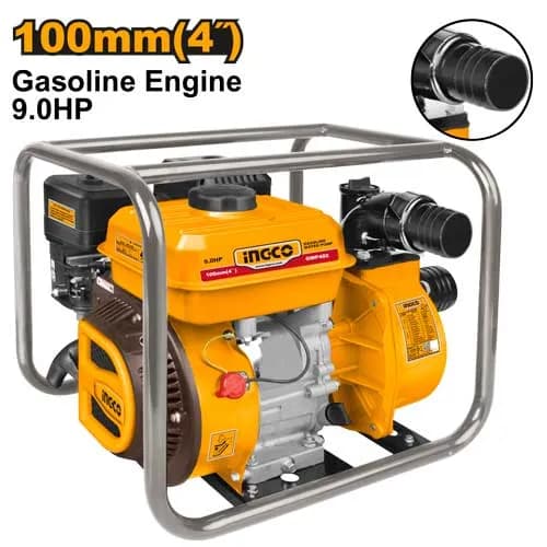 BOMBA DE AGUA DE GASOLINA 9HP 4" 1500L/MIN INGCO