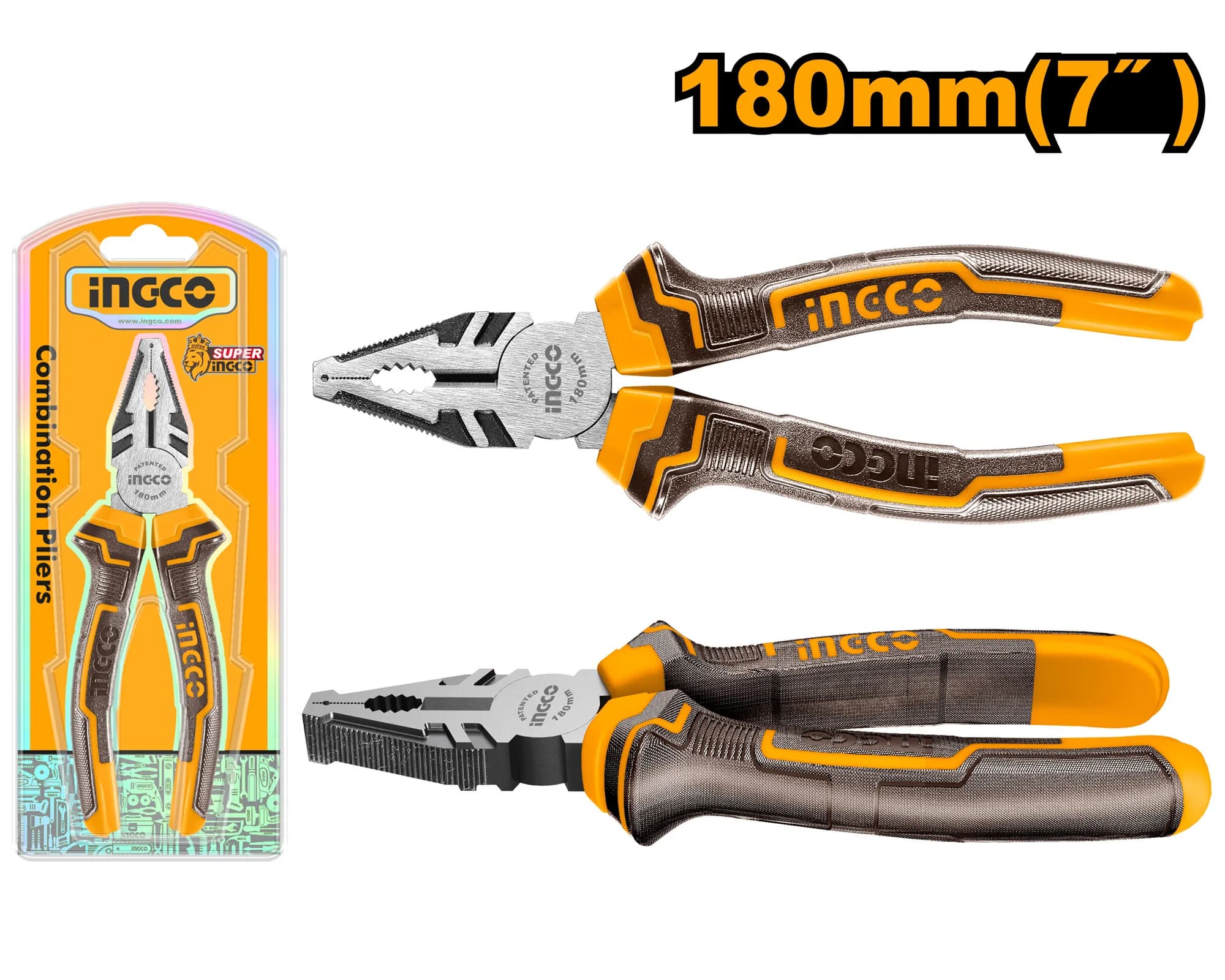 ALICATE PROFESIONAL 180MM 7" INGCO - HCP08188