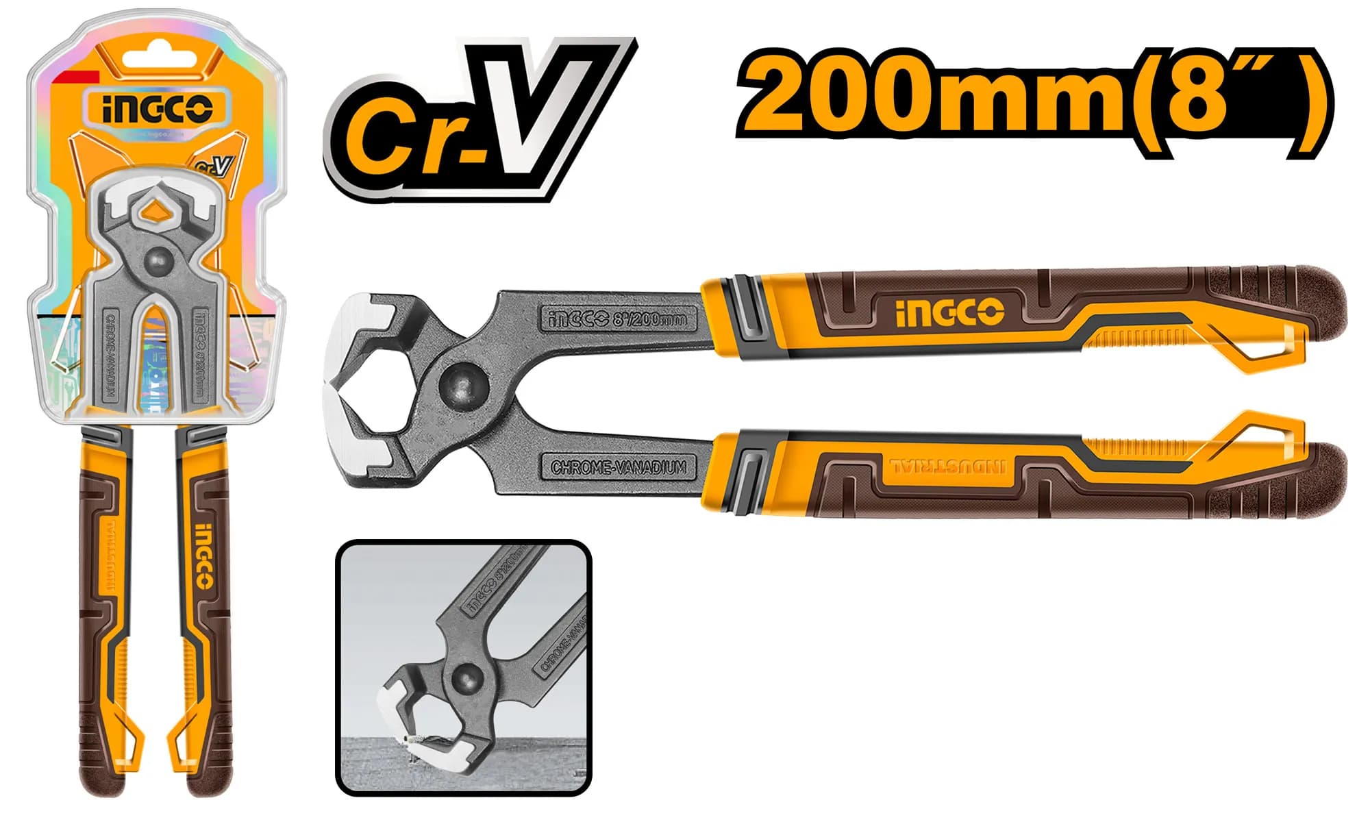 ALICATE DE CARPINTERO 200MM 8" INDUSTRIAL INGCO